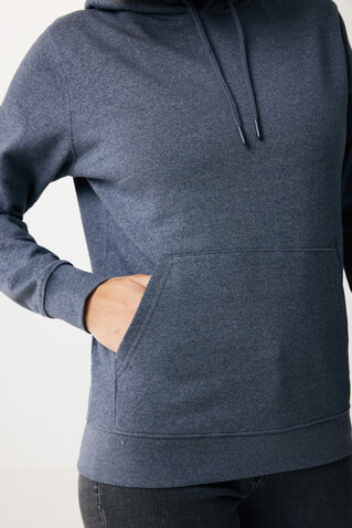 IQONIQ Torres ungefärbter Hoodie aus recycelter Baumwolle heather navy bedrucken, Art.-Nr. T9401.016.XXS