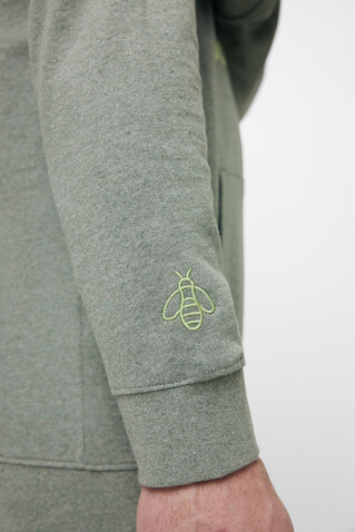 IQONIQ Torres ungefärbter Hoodie aus recycelter Baumwolle heather green bedrucken, Art.-Nr. T9401.015.S IQONIQ Torres ungefärbter Hoodie aus recycelter Baumwolle heather green bedrucken, Art.-Nr. T9401.015.S