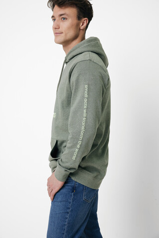 IQONIQ Torres ungefärbter Hoodie aus recycelter Baumwolle heather green bedrucken, Art.-Nr. T9401.015.S IQONIQ Torres ungefärbter Hoodie aus recycelter Baumwolle heather green bedrucken, Art.-Nr. T9401.015.S