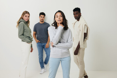 IQONIQ Torres ungefärbter Hoodie aus recycelter Baumwolle heather green bedrucken, Art.-Nr. T9401.015.S IQONIQ Torres ungefärbter Hoodie aus recycelter Baumwolle heather green bedrucken, Art.-Nr. T9401.015.S