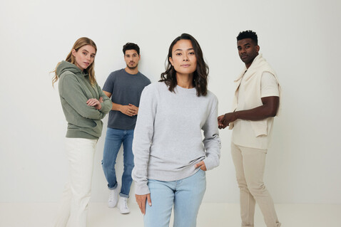 IQONIQ Torres ungefärbter Hoodie aus recycelter Baumwolle heather green bedrucken, Art.-Nr. T9401.015.S IQONIQ Torres ungefärbter Hoodie aus recycelter Baumwolle heather green bedrucken, Art.-Nr. T9401.015.S