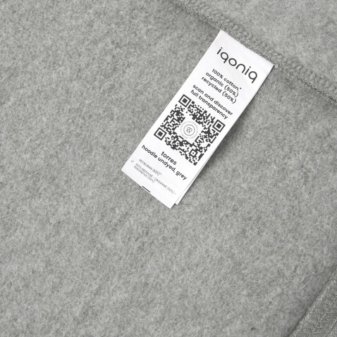 IQONIQ Torres ungefärbter Hoodie aus recycelter Baumwolle heather grey bedrucken, Art.-Nr. T9401.013.XXS IQONIQ Torres ungefärbter Hoodie aus recycelter Baumwolle heather grey bedrucken, Art.-Nr. T9401.013.XXS