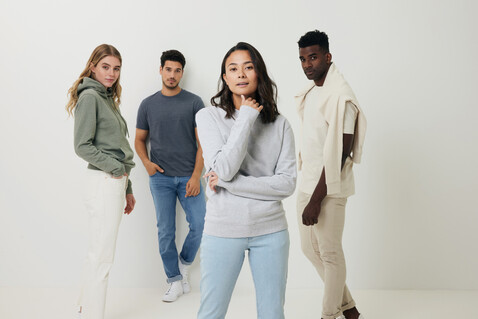 IQONIQ Torres ungefärbter Hoodie aus recycelter Baumwolle heather grey bedrucken, Art.-Nr. T9401.013.XXS IQONIQ Torres ungefärbter Hoodie aus recycelter Baumwolle heather grey bedrucken, Art.-Nr. T9401.013.XXS
