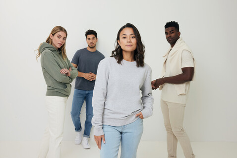 IQONIQ Torres ungefärbter Hoodie aus recycelter Baumwolle heather grey bedrucken, Art.-Nr. T9401.013.XXS IQONIQ Torres ungefärbter Hoodie aus recycelter Baumwolle heather grey bedrucken, Art.-Nr. T9401.013.XXS