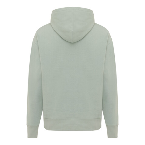 IQONIQ Yoho Relax-Hoodie aus recycelter Baumwolle Iceberg green bedrucken, Art.-Nr. T9402.023.XS