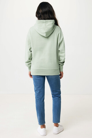 IQONIQ Yoho Relax-Hoodie aus recycelter Baumwolle Iceberg green bedrucken, Art.-Nr. T9402.023.XS