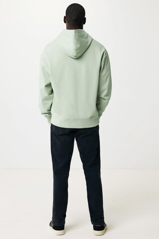IQONIQ Yoho Relax-Hoodie aus recycelter Baumwolle Iceberg green bedrucken, Art.-Nr. T9402.023.XS