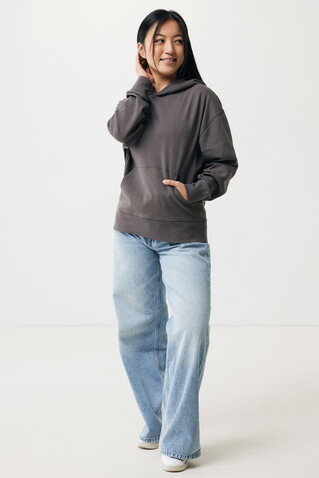 IQONIQ Yoho Relax-Hoodie aus recycelter Baumwolle anthrazit bedrucken, Art.-Nr. T9402.019.S IQONIQ Yoho Relax-Hoodie aus recycelter Baumwolle anthrazit bedrucken, Art.-Nr. T9402.019.S