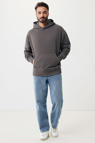 IQONIQ Yoho Relax-Hoodie aus recycelter Baumwolle anthrazit bedrucken, Art.-Nr. T9402.019.S IQONIQ Yoho Relax-Hoodie aus recycelter Baumwolle anthrazit bedrucken, Art.-Nr. T9402.019.S