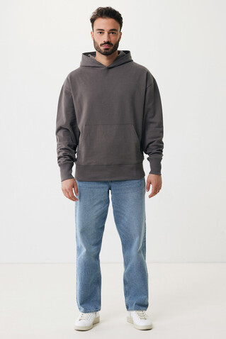 IQONIQ Yoho Relax-Hoodie aus recycelter Baumwolle anthrazit bedrucken, Art.-Nr. T9402.019.S IQONIQ Yoho Relax-Hoodie aus recycelter Baumwolle anthrazit bedrucken, Art.-Nr. T9402.019.S