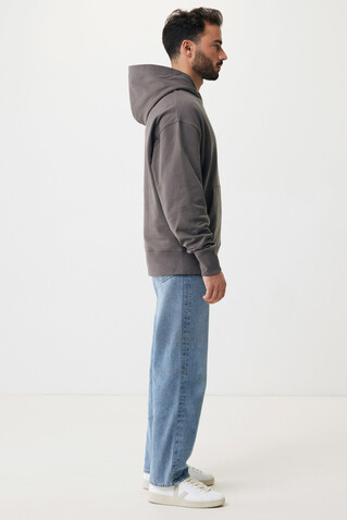IQONIQ Yoho Relax-Hoodie aus recycelter Baumwolle anthrazit bedrucken, Art.-Nr. T9402.019.S IQONIQ Yoho Relax-Hoodie aus recycelter Baumwolle anthrazit bedrucken, Art.-Nr. T9402.019.S