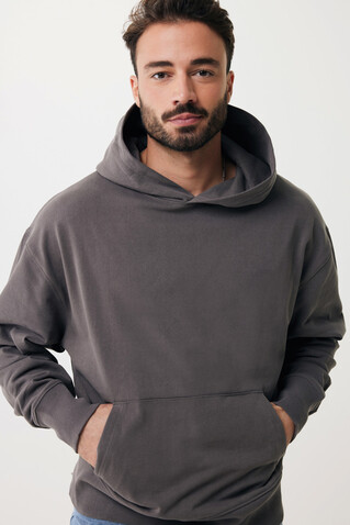 IQONIQ Yoho Relax-Hoodie aus recycelter Baumwolle anthrazit bedrucken, Art.-Nr. T9402.019.S IQONIQ Yoho Relax-Hoodie aus recycelter Baumwolle anthrazit bedrucken, Art.-Nr. T9402.019.S