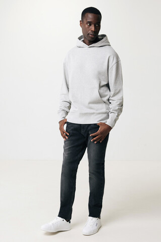 IQONIQ Yoho Relax-Hoodie aus recycelter Baumwolle heather grey bedrucken, Art.-Nr. T9402.013.XXS IQONIQ Yoho Relax-Hoodie aus recycelter Baumwolle heather grey bedrucken, Art.-Nr. T9402.013.XXS