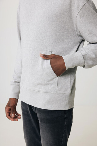 IQONIQ Yoho Relax-Hoodie aus recycelter Baumwolle heather grey bedrucken, Art.-Nr. T9402.013.XXS IQONIQ Yoho Relax-Hoodie aus recycelter Baumwolle heather grey bedrucken, Art.-Nr. T9402.013.XXS