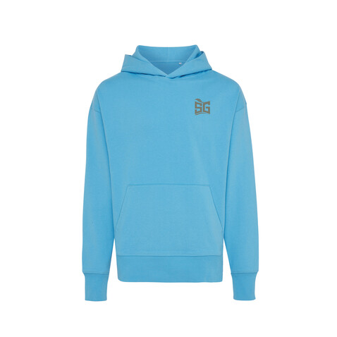 IQONIQ Yoho Relax-Hoodie aus recycelter Baumwolle tranquil blue bedrucken, Art.-Nr. T9402.010.XXS IQONIQ Yoho Relax-Hoodie aus recycelter Baumwolle tranquil blue bedrucken, Art.-Nr. T9402.010.XXS