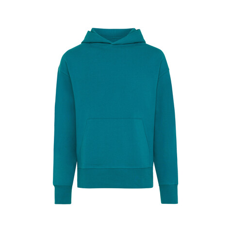 IQONIQ Yoho Relax-Hoodie aus recycelter Baumwolle verdigris bedrucken, Art.-Nr. T9402.009.L IQONIQ Yoho Relax-Hoodie aus recycelter Baumwolle verdigris bedrucken, Art.-Nr. T9402.009.L
