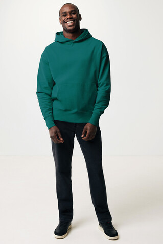 IQONIQ Yoho Relax-Hoodie aus recycelter Baumwolle verdigris bedrucken, Art.-Nr. T9402.009.L IQONIQ Yoho Relax-Hoodie aus recycelter Baumwolle verdigris bedrucken, Art.-Nr. T9402.009.L