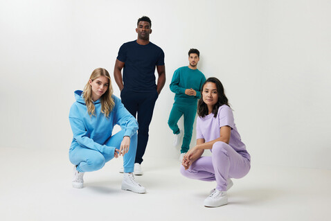 IQONIQ Yoho Relax-Hoodie aus recycelter Baumwolle verdigris bedrucken, Art.-Nr. T9402.009.L IQONIQ Yoho Relax-Hoodie aus recycelter Baumwolle verdigris bedrucken, Art.-Nr. T9402.009.L