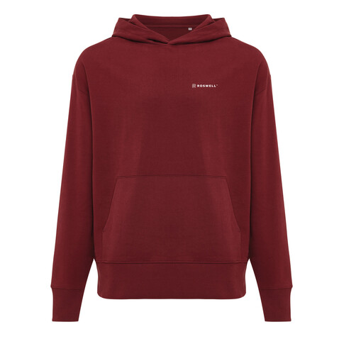IQONIQ Yoho Relax-Hoodie aus recycelter Baumwolle burgunderrot bedrucken, Art.-Nr. T9402.007.L IQONIQ Yoho Relax-Hoodie aus recycelter Baumwolle burgunderrot bedrucken, Art.-Nr. T9402.007.L