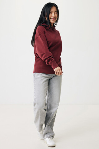 IQONIQ Yoho Relax-Hoodie aus recycelter Baumwolle burgunderrot bedrucken, Art.-Nr. T9402.007.L IQONIQ Yoho Relax-Hoodie aus recycelter Baumwolle burgunderrot bedrucken, Art.-Nr. T9402.007.L