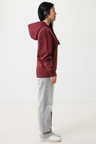 IQONIQ Yoho Relax-Hoodie aus recycelter Baumwolle burgunderrot bedrucken, Art.-Nr. T9402.007.L IQONIQ Yoho Relax-Hoodie aus recycelter Baumwolle burgunderrot bedrucken, Art.-Nr. T9402.007.L