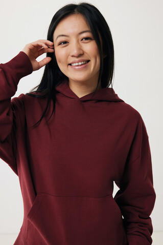 IQONIQ Yoho Relax-Hoodie aus recycelter Baumwolle burgunderrot bedrucken, Art.-Nr. T9402.007.L IQONIQ Yoho Relax-Hoodie aus recycelter Baumwolle burgunderrot bedrucken, Art.-Nr. T9402.007.L