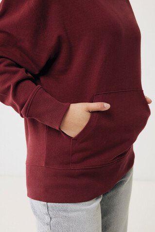 IQONIQ Yoho Relax-Hoodie aus recycelter Baumwolle burgunderrot bedrucken, Art.-Nr. T9402.007.L IQONIQ Yoho Relax-Hoodie aus recycelter Baumwolle burgunderrot bedrucken, Art.-Nr. T9402.007.L