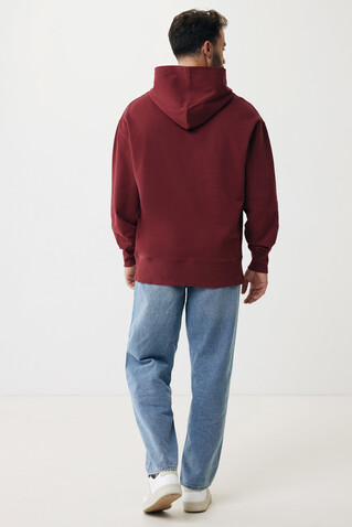 IQONIQ Yoho Relax-Hoodie aus recycelter Baumwolle burgunderrot bedrucken, Art.-Nr. T9402.007.L IQONIQ Yoho Relax-Hoodie aus recycelter Baumwolle burgunderrot bedrucken, Art.-Nr. T9402.007.L