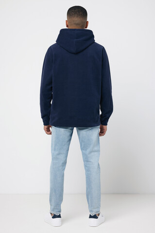 IQONIQ Trivor Mikrofleece-Kapuzen-Pulli aus recyc. Polyester navy blau bedrucken, Art.-Nr. T9403.002.M