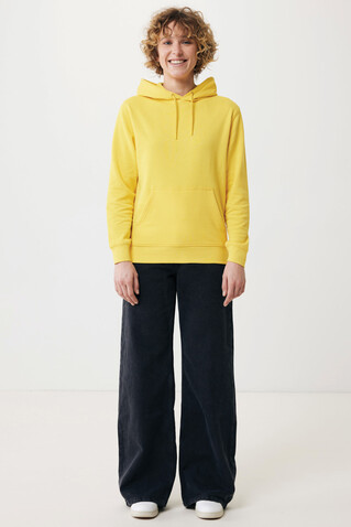 IQONIQ Rila Lightweight Hoodie aus recycelter Baumwolle gelb bedrucken, Art.-Nr. T9404.045.XXS