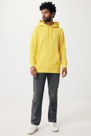 IQONIQ Rila Lightweight Hoodie aus recycelter Baumwolle gelb bedrucken, Art.-Nr. T9404.045.XXS