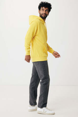 IQONIQ Rila Lightweight Hoodie aus recycelter Baumwolle gelb bedrucken, Art.-Nr. T9404.045.XXS
