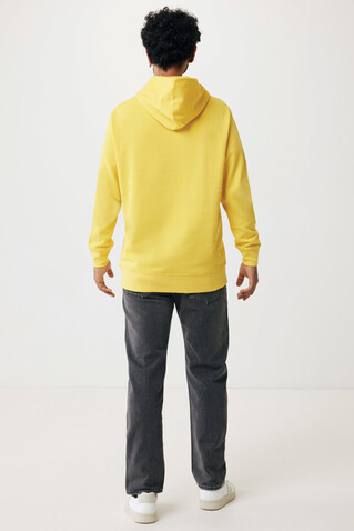 IQONIQ Rila Lightweight Hoodie aus recycelter Baumwolle gelb bedrucken, Art.-Nr. T9404.045.XXS