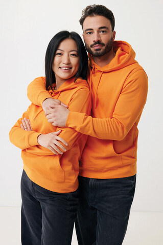 IQONIQ Rila Lightweight Hoodie aus recycelter Baumwolle orange bedrucken, Art.-Nr. T9404.044.XS