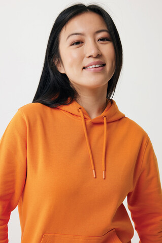 IQONIQ Rila Lightweight Hoodie aus recycelter Baumwolle orange bedrucken, Art.-Nr. T9404.044.XS