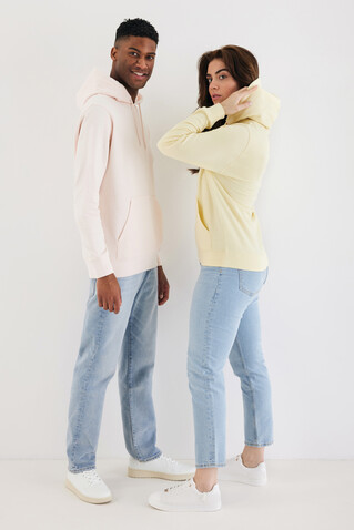 IQONIQ Rila Lightweight Hoodie aus recycelter Baumwolle cloud pink bedrucken, Art.-Nr. T9404.039.S