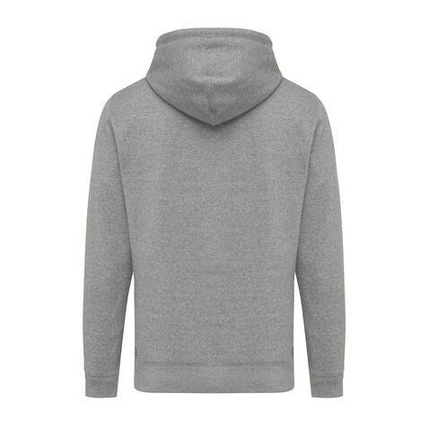 IQONIQ Rila Lightweight Hoodie aus recycelter Baumwolle light heather anthracite bedrucken, Art.-Nr. T9404.034.XXS