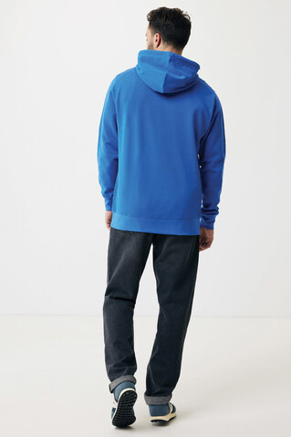 IQONIQ Rila Lightweight Hoodie aus recycelter Baumwolle Königsblau bedrucken, Art.-Nr. T9404.025.M