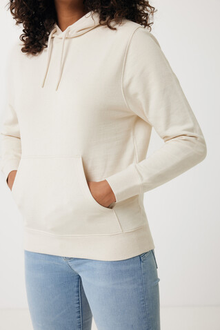 IQONIQ Rila Lightweight Hoodie aus recycelter Baumwolle natural raw bedrucken, Art.-Nr. T9404.018.M
