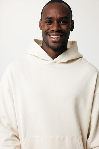 IQONIQ Rila Lightweight Hoodie aus recycelter Baumwolle natural raw bedrucken, Art.-Nr. T9404.018.M
