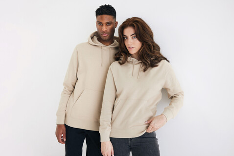 IQONIQ Rila Lightweight Hoodie aus recycelter Baumwolle desert bedrucken, Art.-Nr. T9404.006.XL IQONIQ Rila Lightweight Hoodie aus recycelter Baumwolle desert bedrucken, Art.-Nr. T9404.006.XL