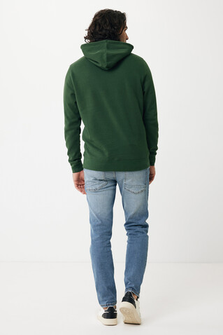 IQONIQ Rila Lightweight Hoodie aus recycelter Baumwolle forest green bedrucken, Art.-Nr. T9404.005.S