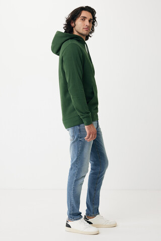 IQONIQ Rila Lightweight Hoodie aus recycelter Baumwolle forest green bedrucken, Art.-Nr. T9404.005.S