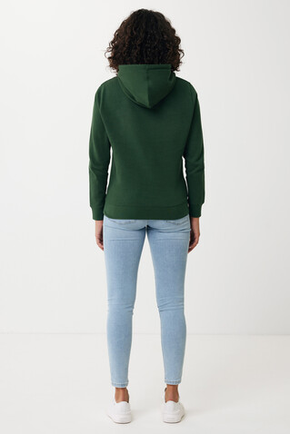 IQONIQ Rila Lightweight Hoodie aus recycelter Baumwolle forest green bedrucken, Art.-Nr. T9404.005.S
