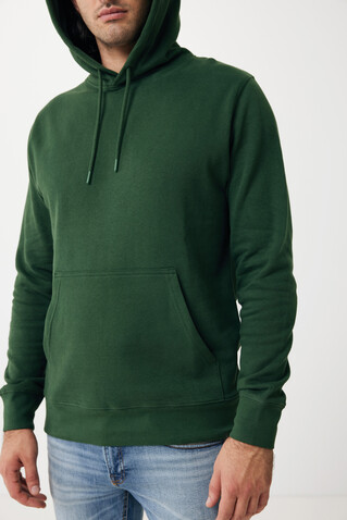 IQONIQ Rila Lightweight Hoodie aus recycelter Baumwolle forest green bedrucken, Art.-Nr. T9404.005.S