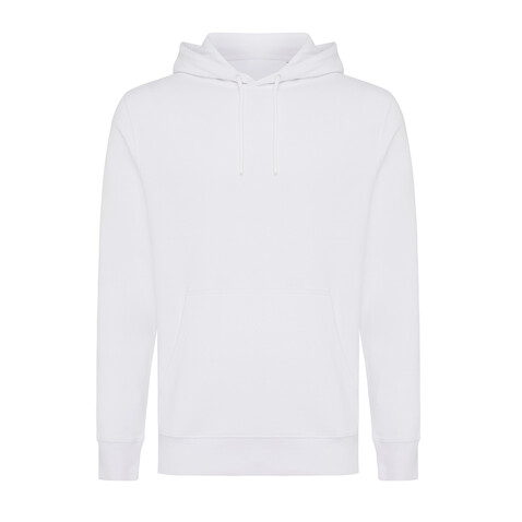 IQONIQ Rila Lightweight Hoodie aus recycelter Baumwolle recycled white bedrucken, Art.-Nr. T9404.004.XXS