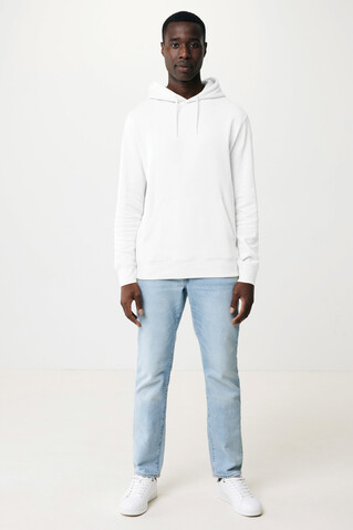 IQONIQ Rila Lightweight Hoodie aus recycelter Baumwolle recycled white bedrucken, Art.-Nr. T9404.004.XXS