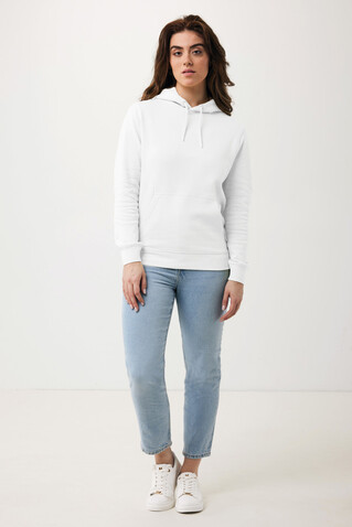 IQONIQ Rila Lightweight Hoodie aus recycelter Baumwolle recycled white bedrucken, Art.-Nr. T9404.004.XXS