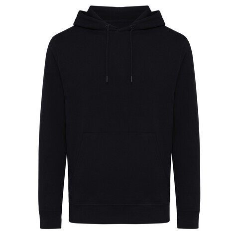 IQONIQ Rila Lightweight Hoodie aus recycelter Baumwolle schwarz bedrucken, Art.-Nr. T9404.001.XL IQONIQ Rila Lightweight Hoodie aus recycelter Baumwolle schwarz bedrucken, Art.-Nr. T9404.001.XL