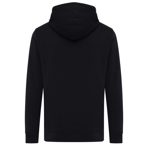 IQONIQ Rila Lightweight Hoodie aus recycelter Baumwolle schwarz bedrucken, Art.-Nr. T9404.001.XL IQONIQ Rila Lightweight Hoodie aus recycelter Baumwolle schwarz bedrucken, Art.-Nr. T9404.001.XL